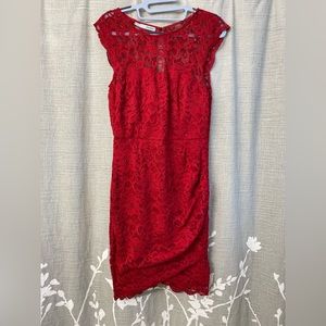 Maurices red lace special occasion / holiday dress NWOT